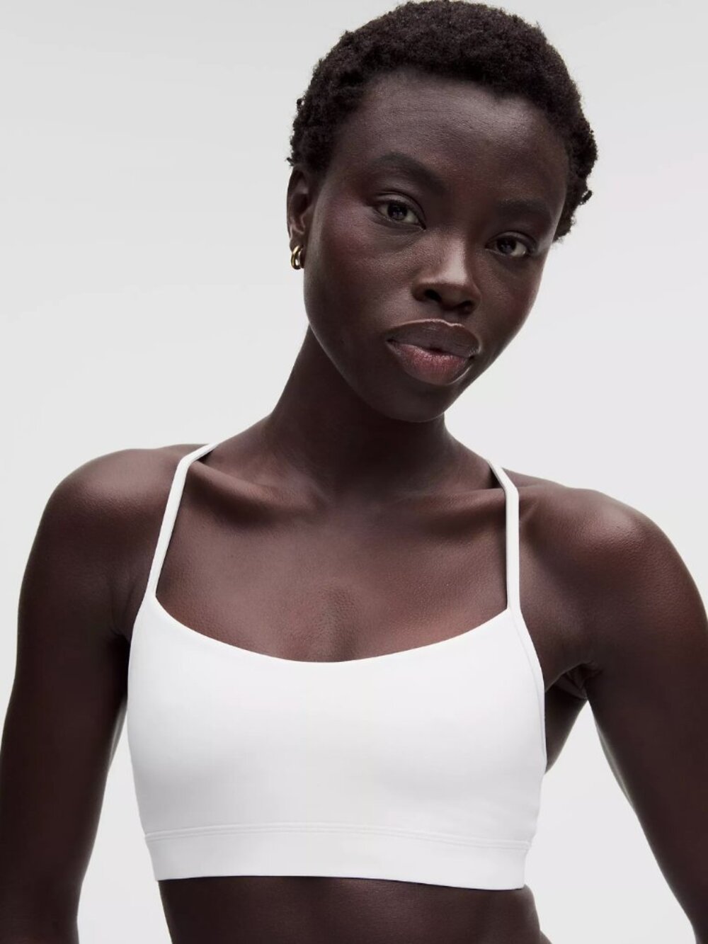 Lululemon Flow Y Bra -- White, Size 4